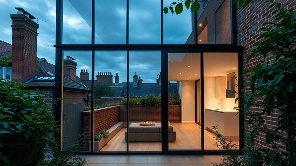 Glass Extension Walls Paddington