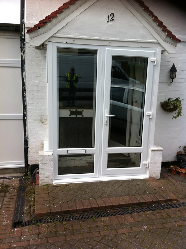 uPVC French doors fitted as front entrance in Paddington